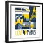 Love Paris-Claire Huntley-Framed Giclee Print