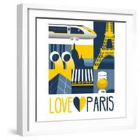 Love Paris-Claire Huntley-Framed Giclee Print