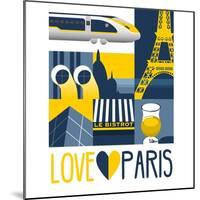 Love Paris-Claire Huntley-Mounted Giclee Print