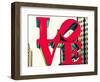 Love Park, Jfk Plaza, Museum of Art, Philadelphia, Pennsylvania, US, White Frame-Philippe Hugonnard-Framed Art Print