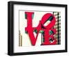 Love Park, Jfk Plaza, Museum of Art, Philadelphia, Pennsylvania, US, White Frame-Philippe Hugonnard-Framed Art Print