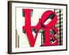 Love Park, Jfk Plaza, Museum of Art, Philadelphia, Pennsylvania, US, White Frame-Philippe Hugonnard-Framed Art Print