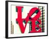 Love Park, Jfk Plaza, Museum of Art, Philadelphia, Pennsylvania, US, White Frame-Philippe Hugonnard-Framed Art Print