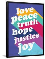 Love, Peace, Truth-null-Framed Poster