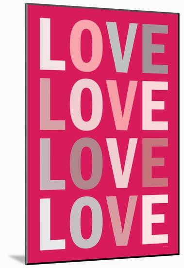 Love (Pink)-null-Mounted Poster