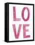 LOVE Pink-Summer Tali Hilty-Framed Stretched Canvas