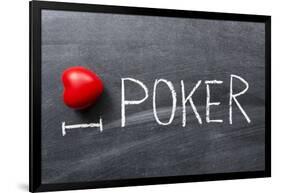 Love Poker-Yury Zap-Framed Art Print