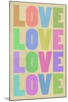 Love Pop-Art Pastel Art Print Poster-null-Mounted Poster