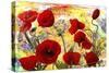 Love Poppy Flowers-Ata Alishahi-Stretched Canvas