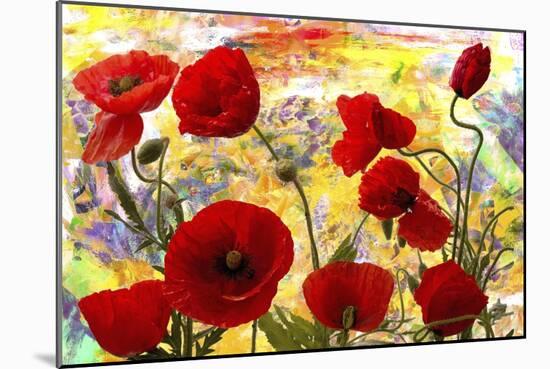 Love Poppy Flowers-Ata Alishahi-Mounted Giclee Print