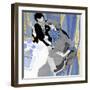 Love Potion - blue treatment-The Saturday Evening Post-Framed Giclee Print