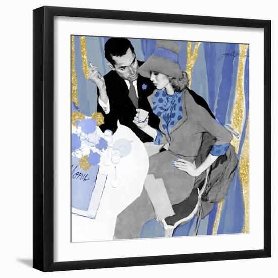 Love Potion - blue treatment-The Saturday Evening Post-Framed Giclee Print