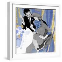 Love Potion - blue treatment-The Saturday Evening Post-Framed Giclee Print