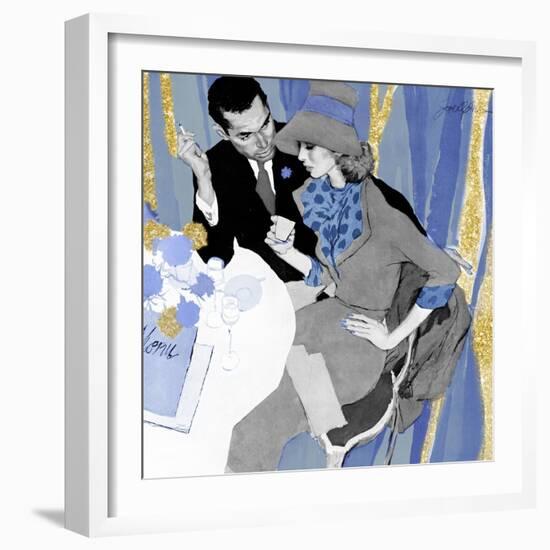 Love Potion - blue treatment-The Saturday Evening Post-Framed Giclee Print