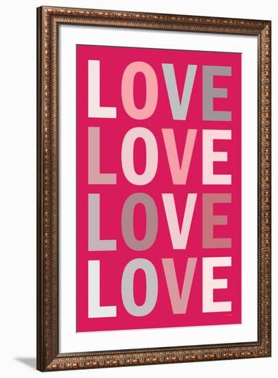 Love (Purple) Art-null-Framed Art Print