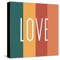 Love Rainbow Retro-Ann Kelle-Stretched Canvas