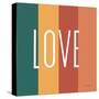 Love Rainbow Retro-Ann Kelle-Stretched Canvas