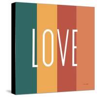 Love Rainbow Retro-Ann Kelle-Stretched Canvas