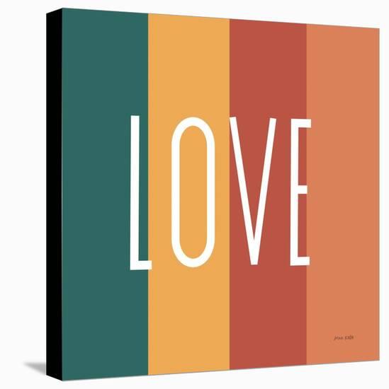 Love Rainbow Retro-Ann Kelle-Stretched Canvas