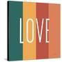 Love Rainbow Retro-Ann Kelle-Stretched Canvas