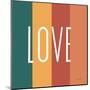 Love Rainbow Retro-Ann Kelle-Mounted Art Print