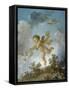 Love Reaching for a Dove-Jean-Honoré Fragonard-Framed Stretched Canvas