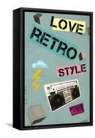 Love Retro Style-Elo Marc-Framed Stretched Canvas