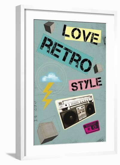 Love Retro Style-Elo Marc-Framed Giclee Print