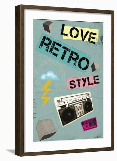 Love Retro Style-Elo Marc-Framed Giclee Print