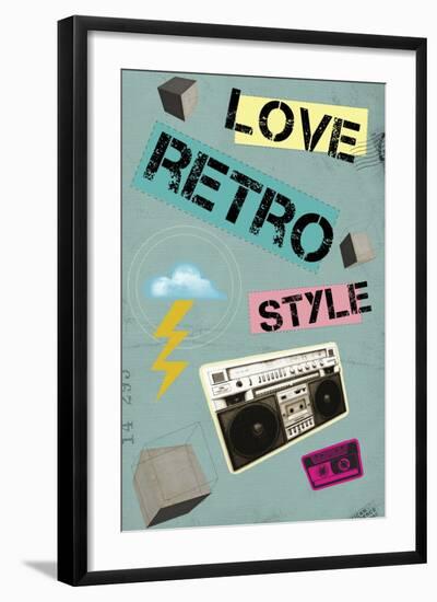 Love Retro Style-Elo Marc-Framed Giclee Print