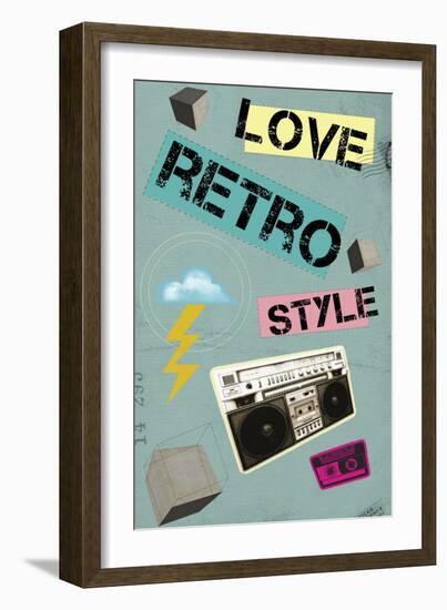 Love Retro Style-Elo Marc-Framed Giclee Print