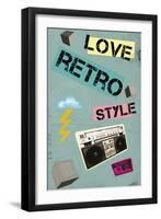 Love Retro Style-Elo Marc-Framed Giclee Print