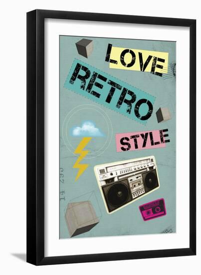 Love Retro Style-Elo Marc-Framed Giclee Print