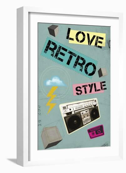 Love Retro Style-Elo Marc-Framed Giclee Print