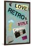 Love Retro Style-Elo Marc-Framed Giclee Print