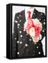 Love, Romance, Holiday, Celebration - Young Man Giving Bouquet of Flowers-dolgachov-Framed Stretched Canvas