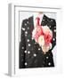 Love, Romance, Holiday, Celebration - Young Man Giving Bouquet of Flowers-dolgachov-Framed Photographic Print