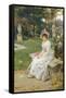 Love's Fair Garden-Wilhelm Menzler-Framed Stretched Canvas