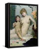 Love's First Lesson, 1885-Solomon Joseph Solomon-Framed Stretched Canvas