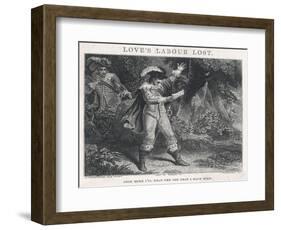 Love's Labour Lost, Act IV Scene III: Once More I'll Read the Ode That I Have Writ-J. Thompson-Framed Art Print