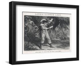 Love's Labour Lost, Act IV Scene III: Once More I'll Read the Ode That I Have Writ-J. Thompson-Framed Art Print
