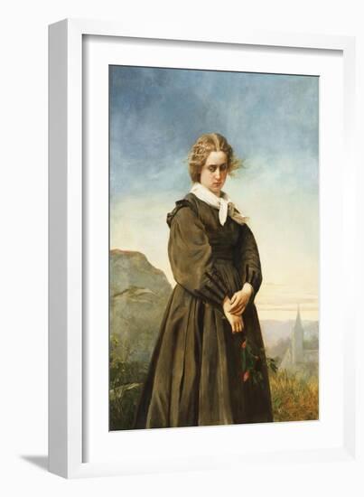 Love's Melancholy, 1866-Constant Mayer-Framed Giclee Print