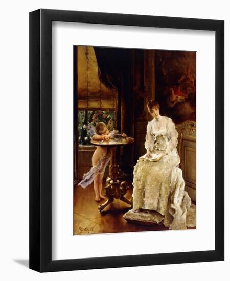 Love's Messenger-Alfred Emile Léopold Stevens-Framed Giclee Print