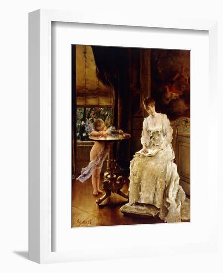 Love's Messenger-Alfred Emile Léopold Stevens-Framed Giclee Print