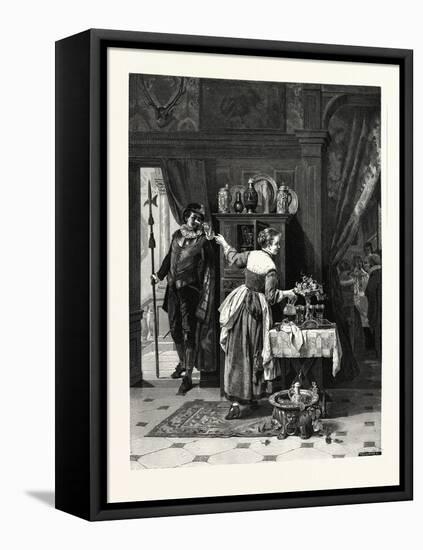 Love's Offices-August Friedrich Siegert-Framed Stretched Canvas