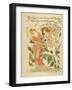 Love's Own Flower Blushing Rose, Queen of All the Garden Close Written and Drawn by Walter Crane-null-Framed Photographic Print