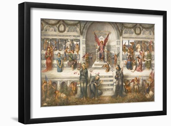 Love's Palace, 1893 (Oil on Canvas)-John Melhuish Strudwick-Framed Giclee Print