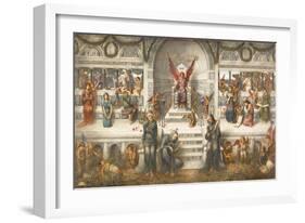 Love's Palace, 1893 (Oil on Canvas)-John Melhuish Strudwick-Framed Giclee Print