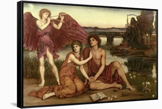 Love's Passing, 1883-84-Evelyn De Morgan-Framed Stretched Canvas