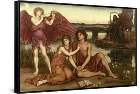 Love's Passing, 1883-84-Evelyn De Morgan-Framed Stretched Canvas
